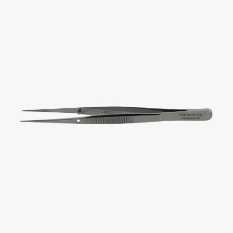 Vitri spids pincet metal 12 cm