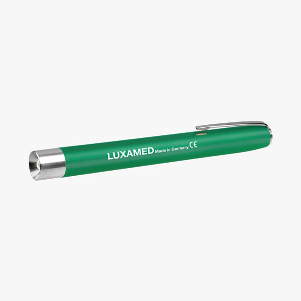 Penlampe Luxamed — LED grøn med batterier