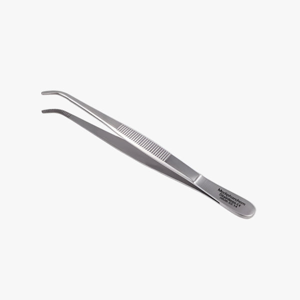 Anatomisk pincet, buet, 14 cm