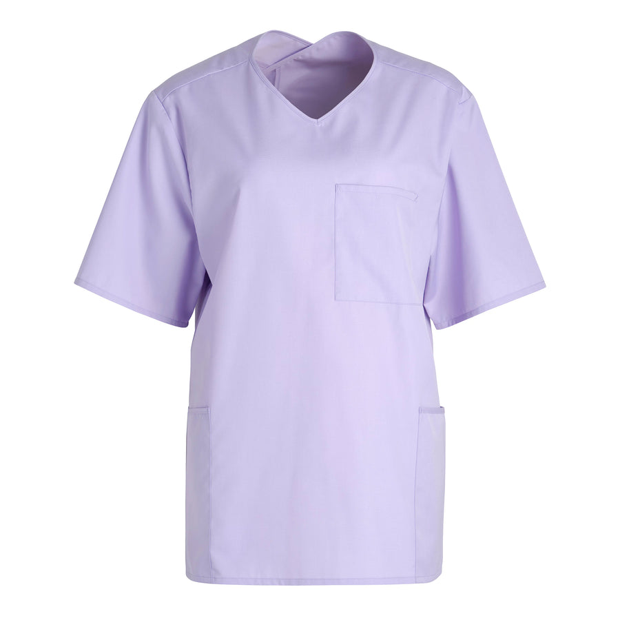 Scrubstopp Kentaur Comfy Fit – korsad hals, unisex – Lavendel