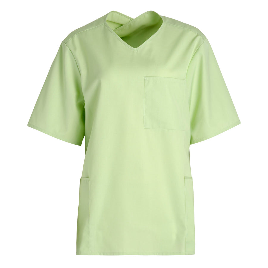 Scrubstopp Kentaur Comfy Fit – korsad hals, unisex – Äppelgrön