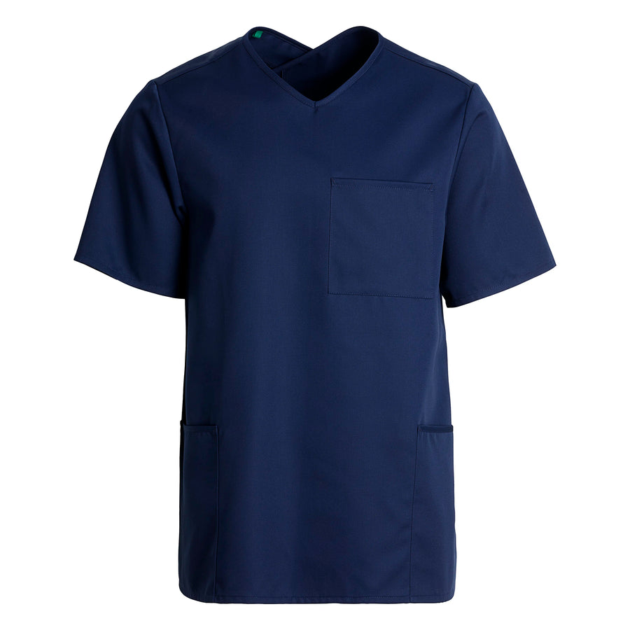 Scrubstopp Kentaur Comfy Fit – korsad hals, unisex – Marinblå