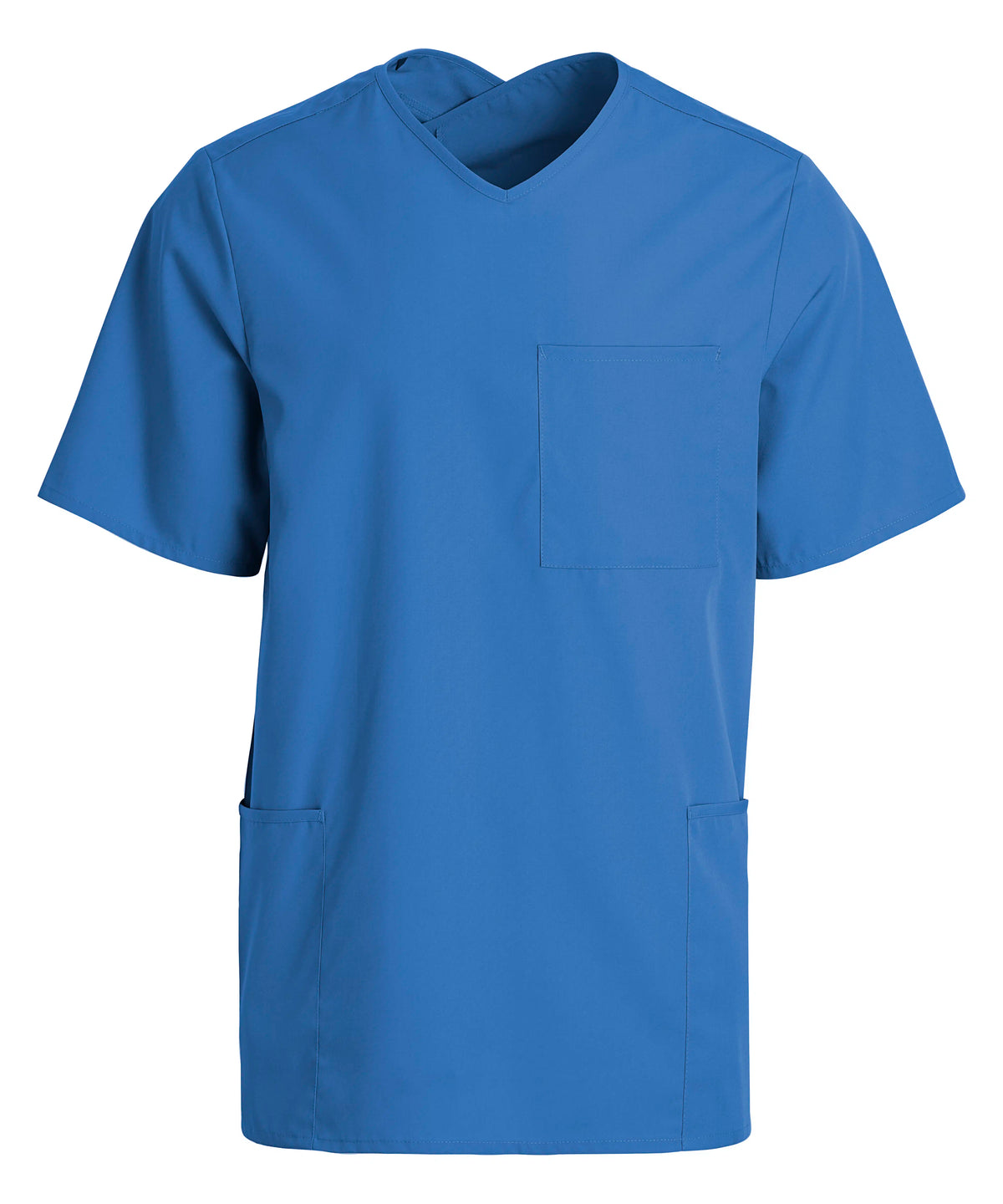 Scrubstopp Kentaur Comfy Fit – korsad hals, unisex – Blå