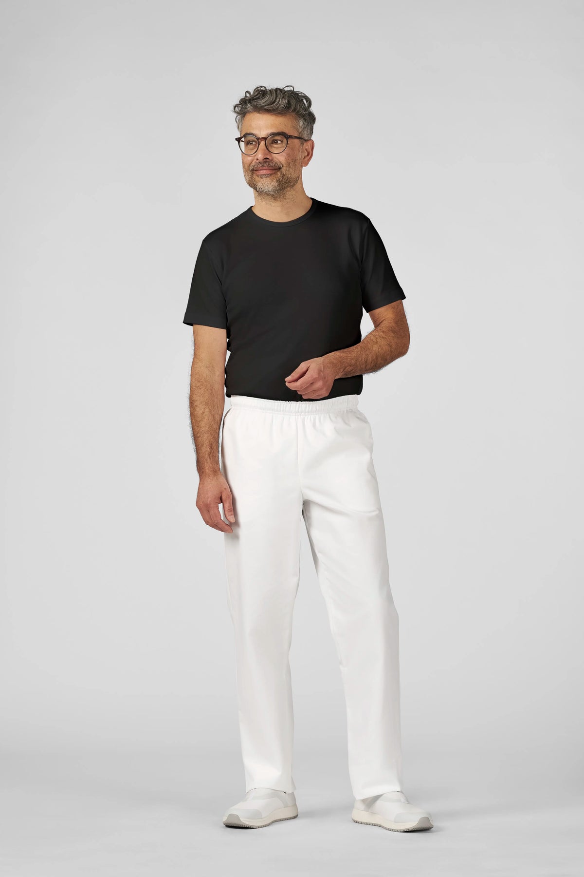 Arbetsbyxa Kentaur – smal passform, vit, unisex