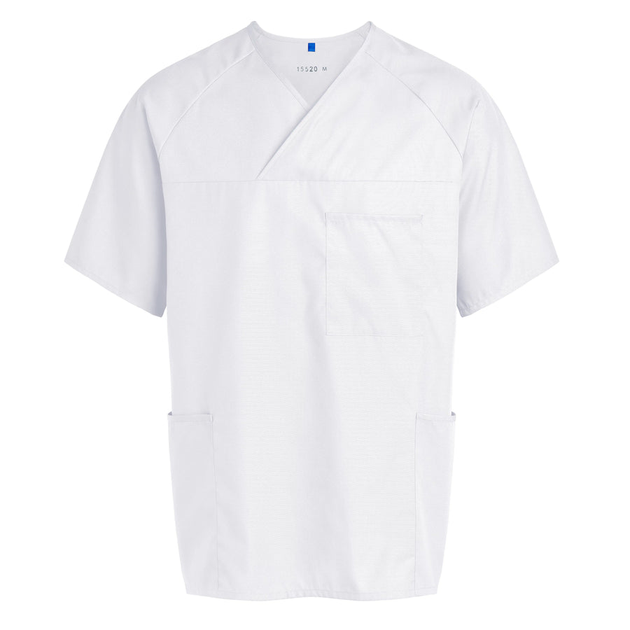 Scrubstopp Kentaur Comfy Fit – klassisk V-ringning, unisex – Vit