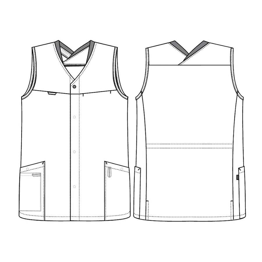 Väst Kentaur 4-way stretch – korsad hals, unisex