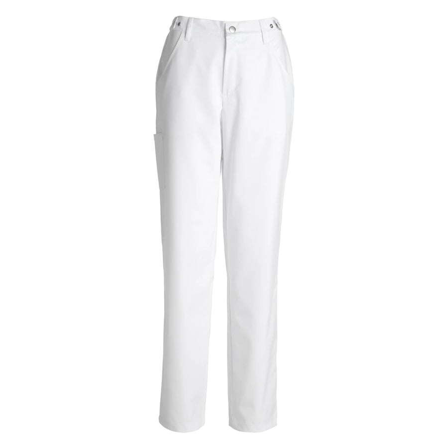 Arbetsbyxa Kentaur med gylf – unisex – Vit – bomull