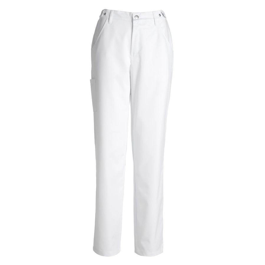 Arbetsbyxa Kentaur med gylf – unisex – Vit – Tencel