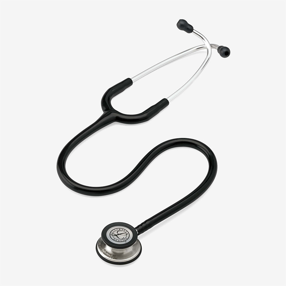 Stetoskop Littmann Classic III Sort med brystdel i børstet rustfrit stål