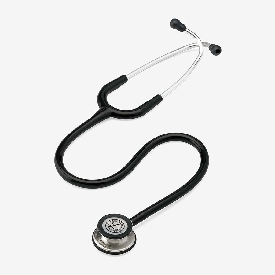 Stetoskop Littmann Classic III Sort med brystdel i børstet rustfrit stål