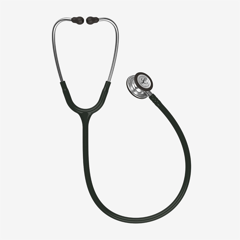 Stetoskop Littmann Classic III Sort med brystdel i børstet rustfrit stål