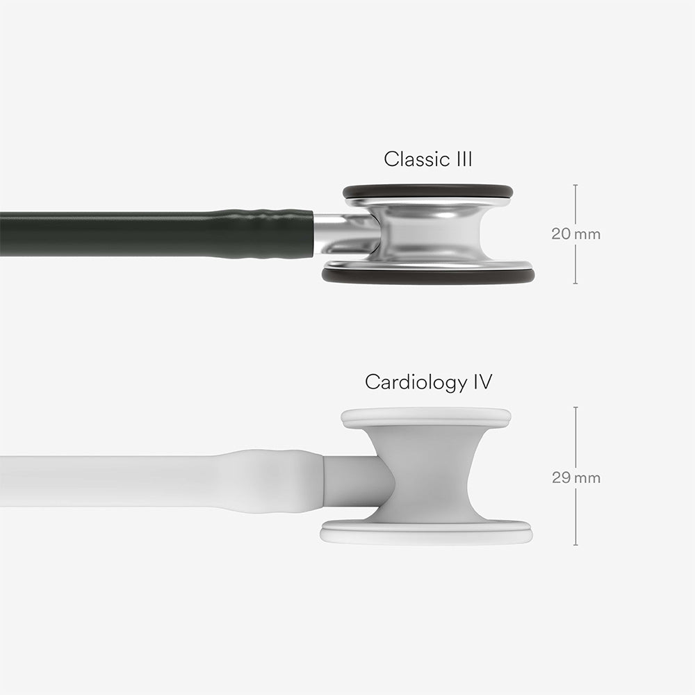 Stetoskop Littmann Classic III Sort med brystdel i børstet rustfrit stål