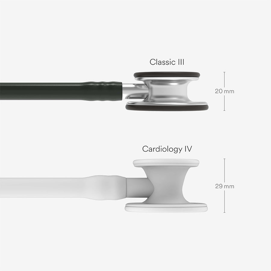 Stetoskop Littmann Classic III Sort med brystdel i børstet rustfrit stål
