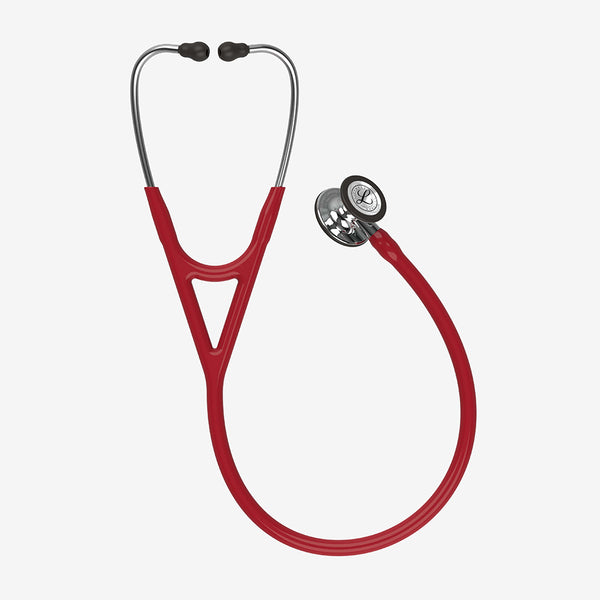 Stetoskop Littmann Cardiology IV Vinrød med spejlblank brystdel