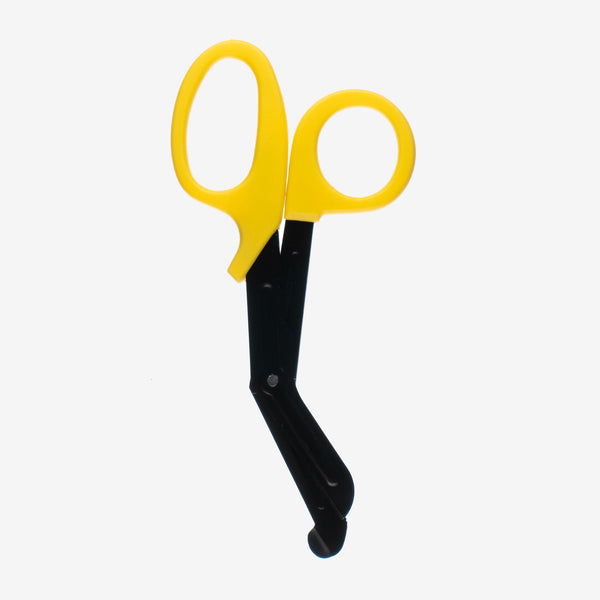 Forbindingssaks gult håndtag sorte blade